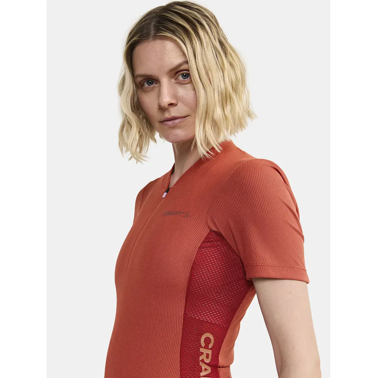 Craft ADV Endurance Fietsshirt Korte Mouwen Oranje/Rood Dames