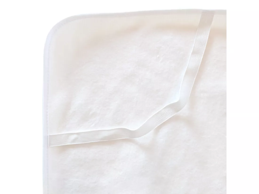 Alèse plate 100x190 cm ACHUA Molleton coton 400 g/m2 matelas 15cm à 23cm