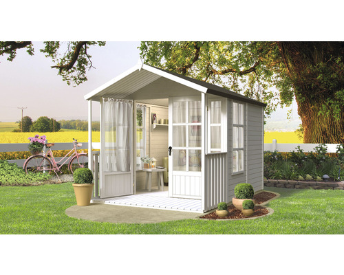 Bertilo Shed Arley tuinhuis met vloer, 214 x 305 cm, naturel