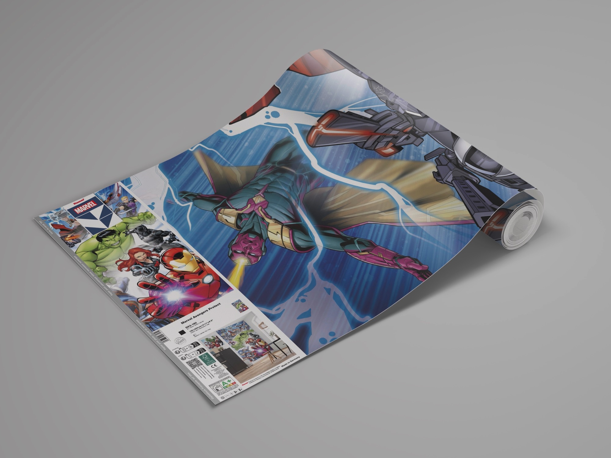 Komar Kindertapete »Marvel Avengers Protect« bedruckt glatt