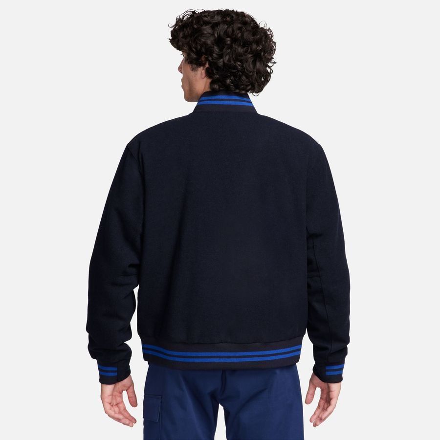 Chelsea Veste Varsity - Bleu Marine/Bleu