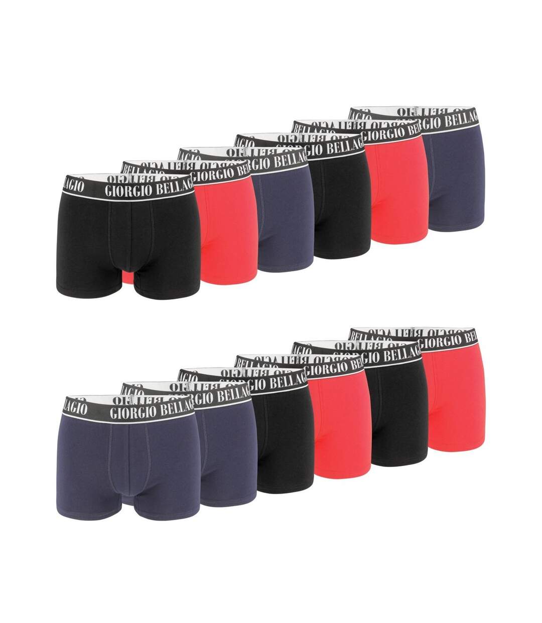 Boxer Homme Coton, Caleçon Homme Confortable, Doux et Respirant (Lot de 12)