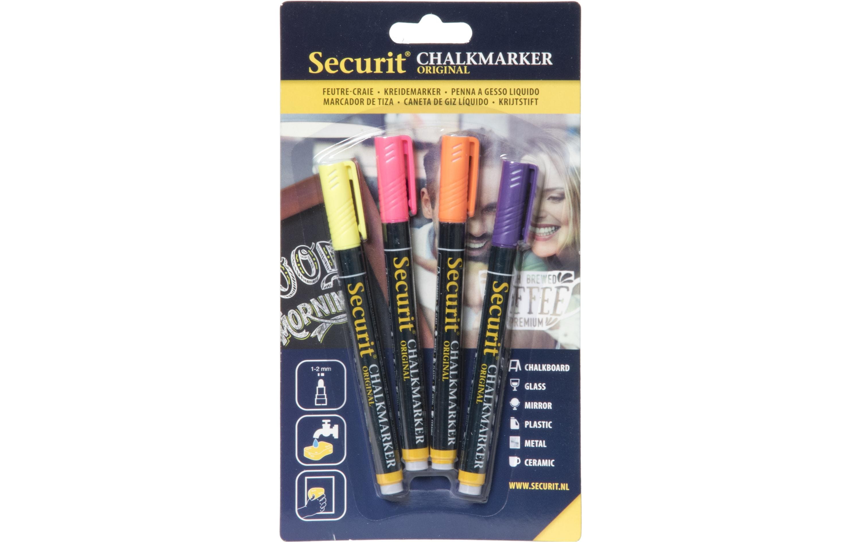Kreidemarker 1-2 mm 4 StückHochwertige, flüssiger Kreidestift