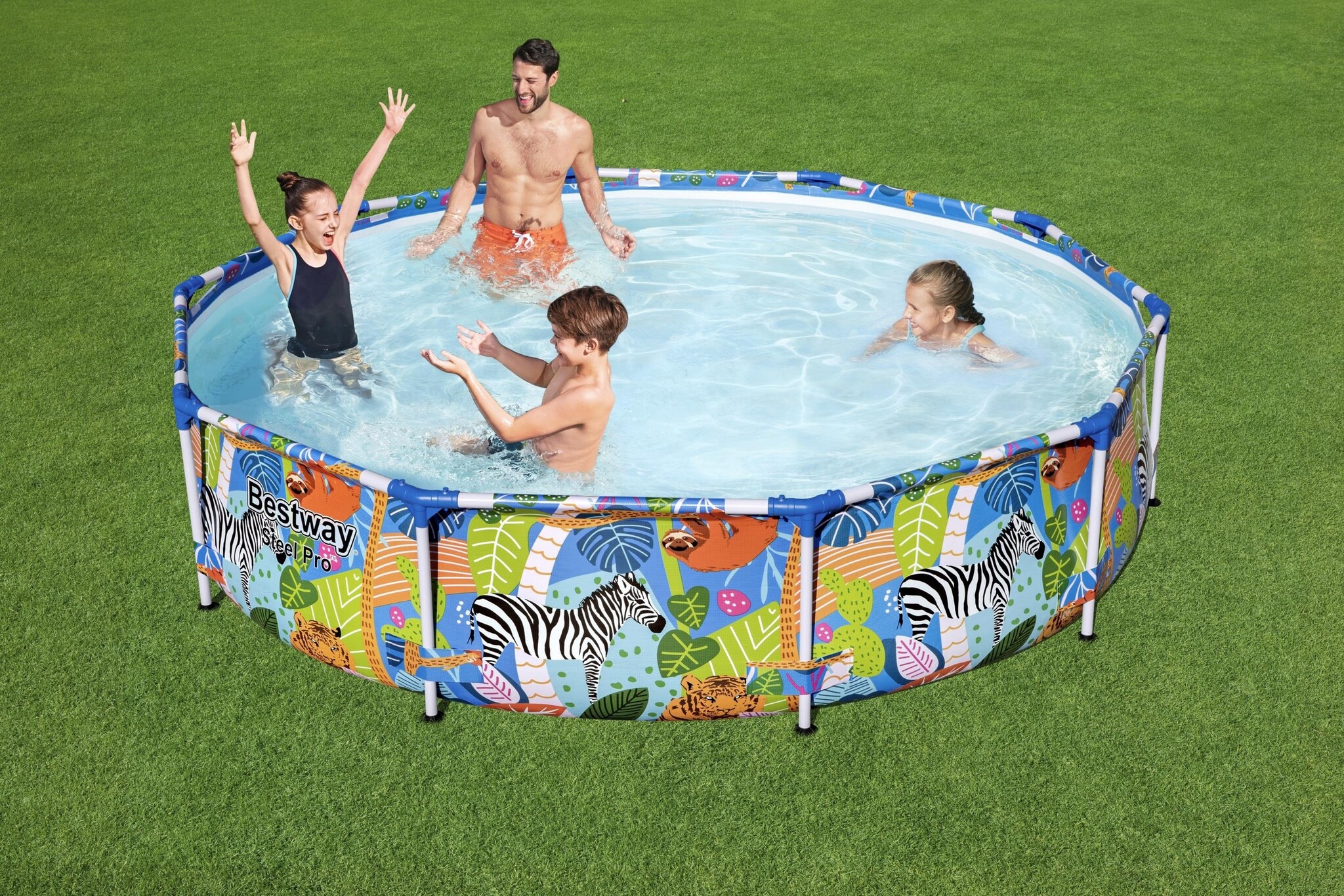 Bestway Zwembad Steel Pro Rond Jungle 305