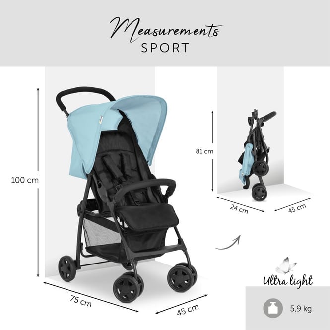 Hauck - Buggy - Sport - blau-schwarz