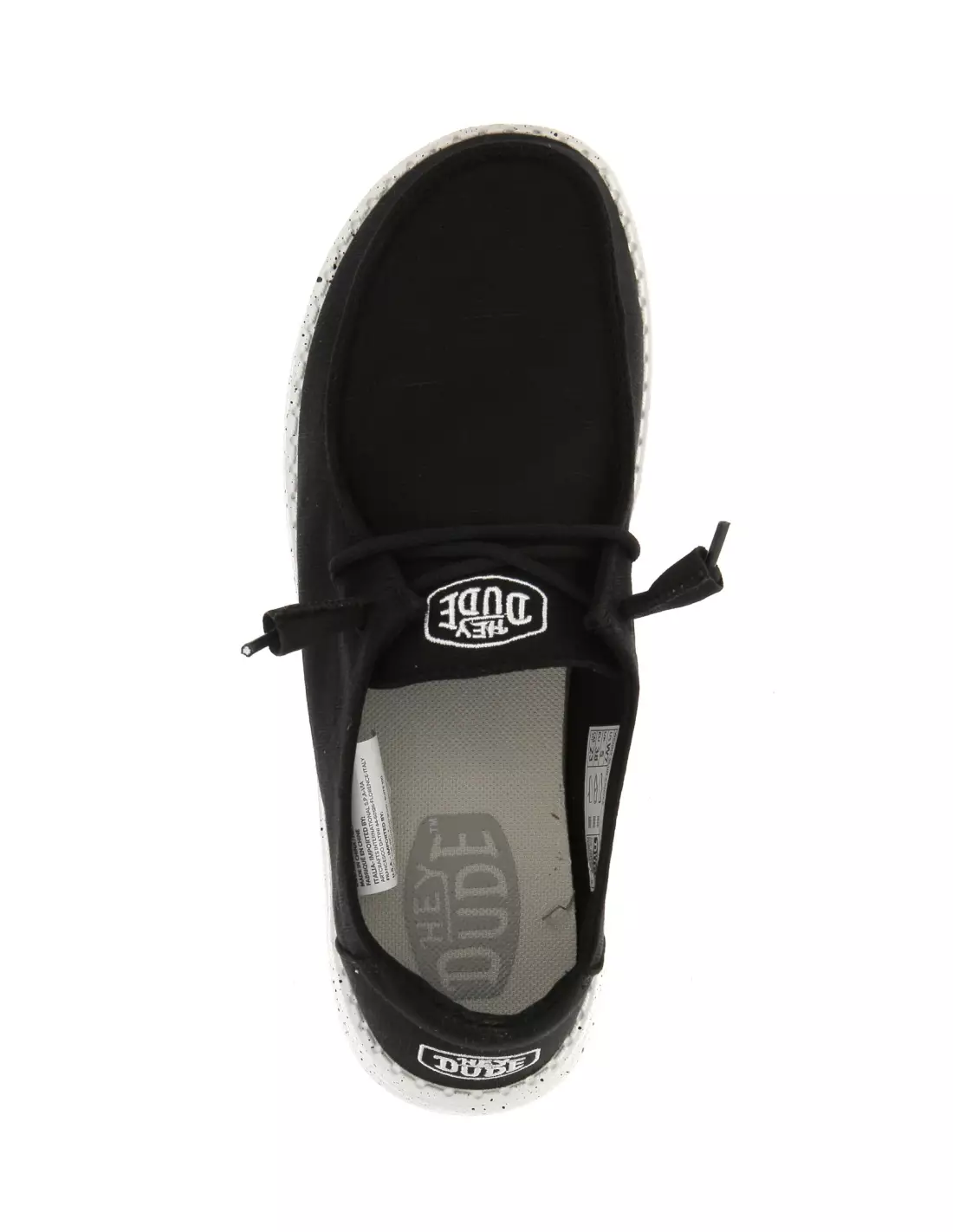 WENDY SLUB CANVAS - Mocassins & bateaux 001BLACK