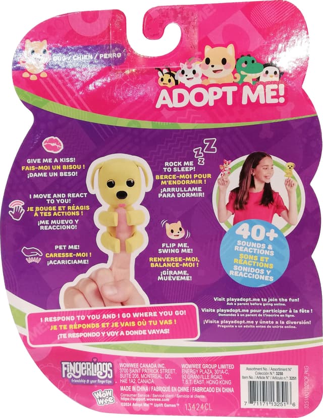 Fingerlings Adopt me legetøj (Dog)