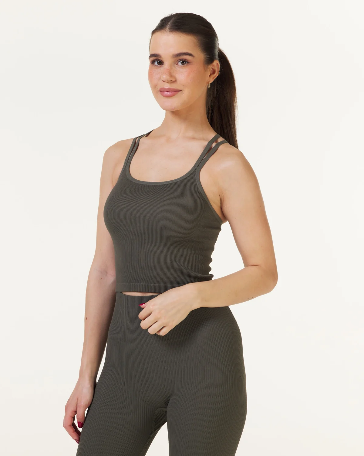 Bumpro Perfect Rib Croptop Military Green