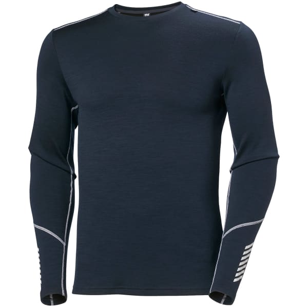 T-shirt thermique HELLY HANSEN LIFA MERINO MIDWEIGHT CREW NAVY