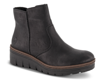 Rieker Kort damestøvle Sort X9165-00 | Skoringen
