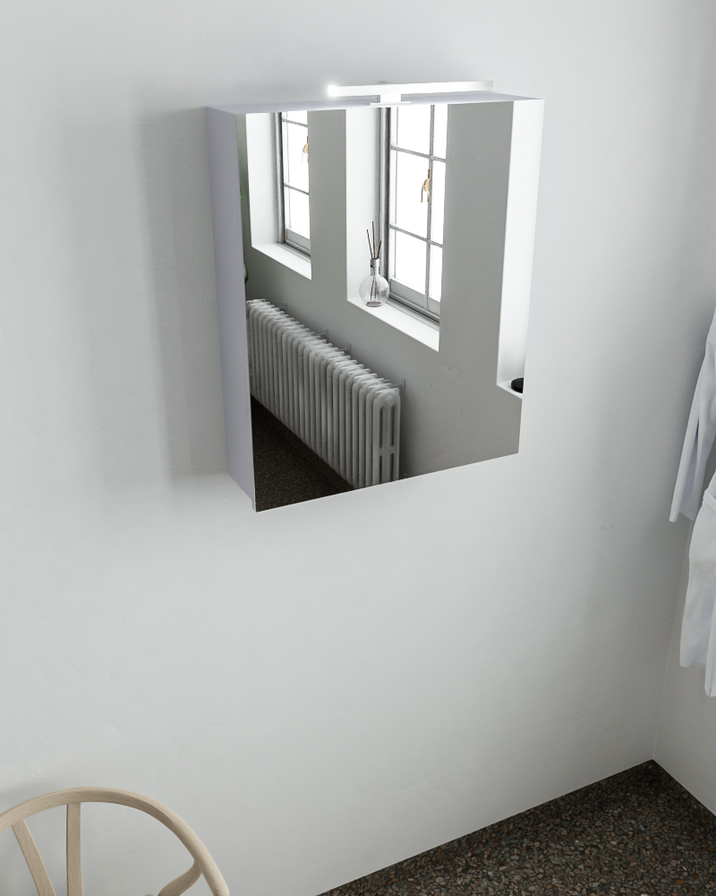 Mondiaz Cubb spiegelkast 50x70x16cm kleur cale met 1 deur