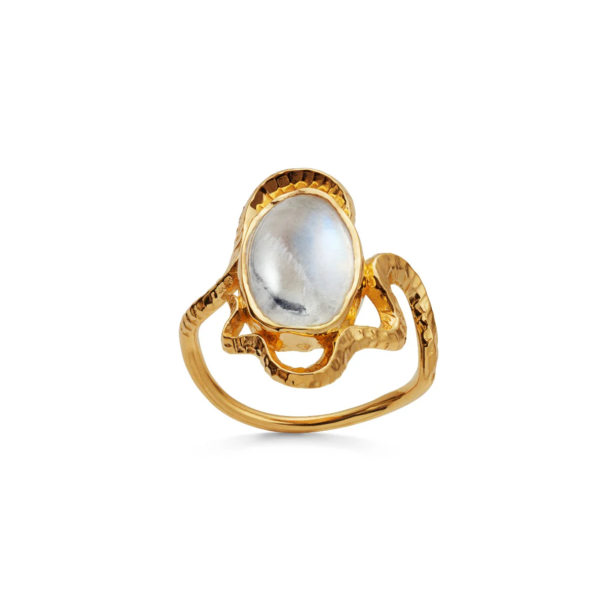 Maanesten  Siren ring - Forgyldt