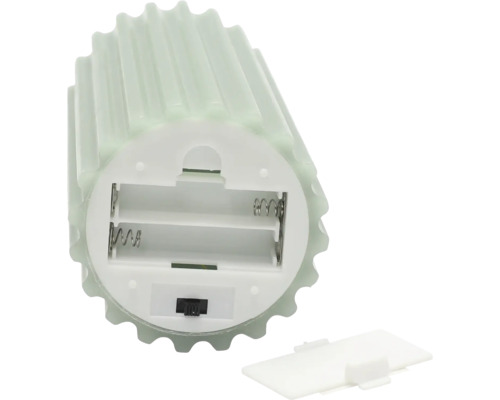 LED waxkaars Lafiora H 17,5 cm groen incl. 3D vlam