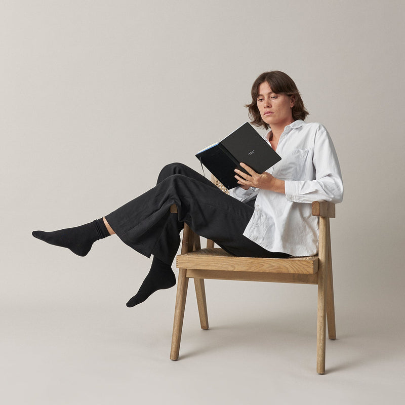 Klassische Damen Socken aus Bio-Baumwolle Weiß