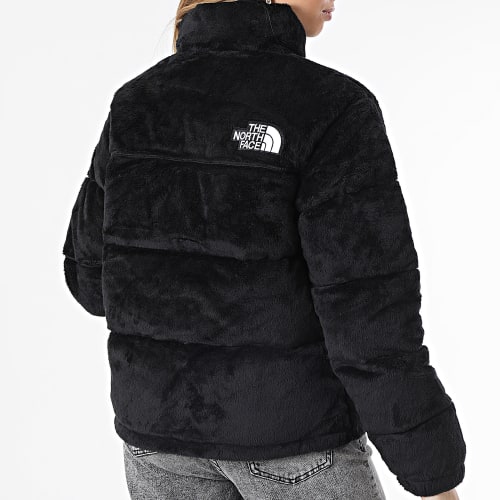 Doudoune Fourrure Femme Versa Velours Nuptse A84F9 Noir