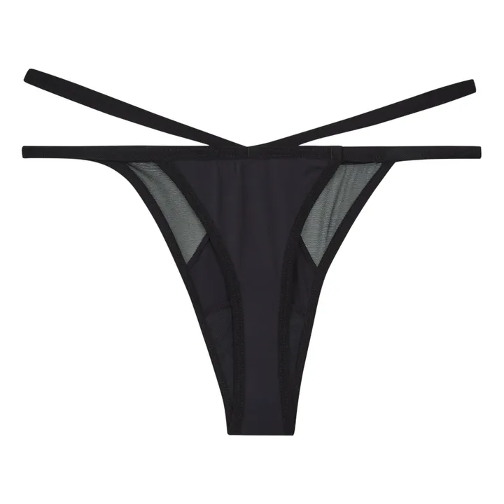 Pantys String Menstruel Feel - Flux Léger | Noir
