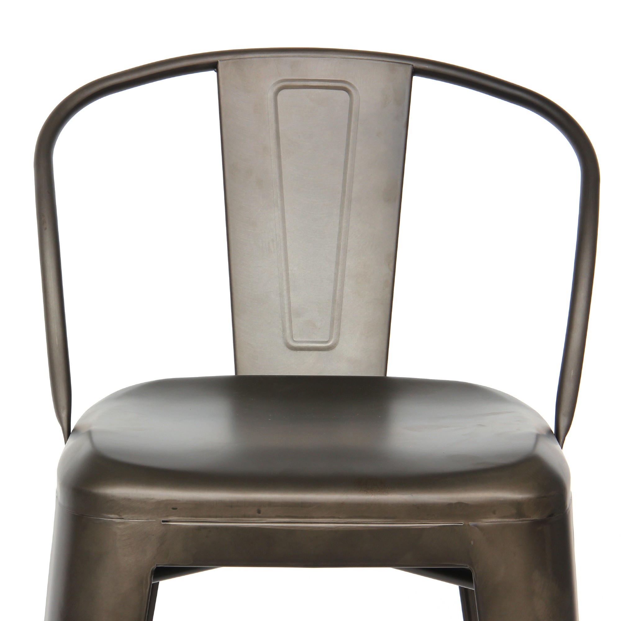 Barstuhl 'Cliff'' mit Rückenlehne, schwarz, T 53 cm, B 50 cm, H 105 cm von fischer's lagerhaus