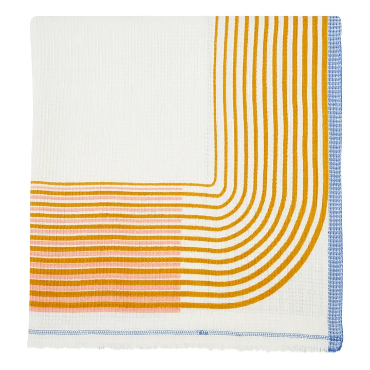 Mapoésie Fouta en nid d'abeille Dylan - 1 place | Rose