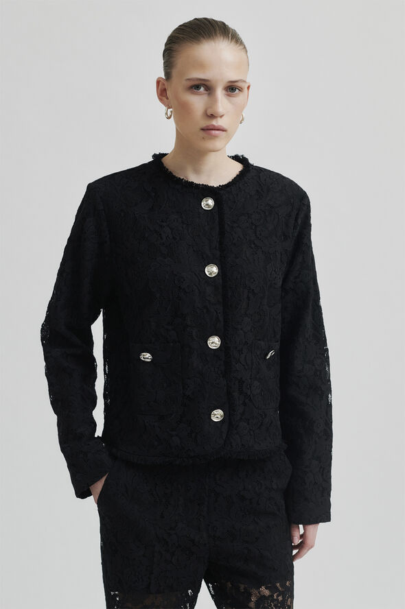 Second Female Border Jacket Black