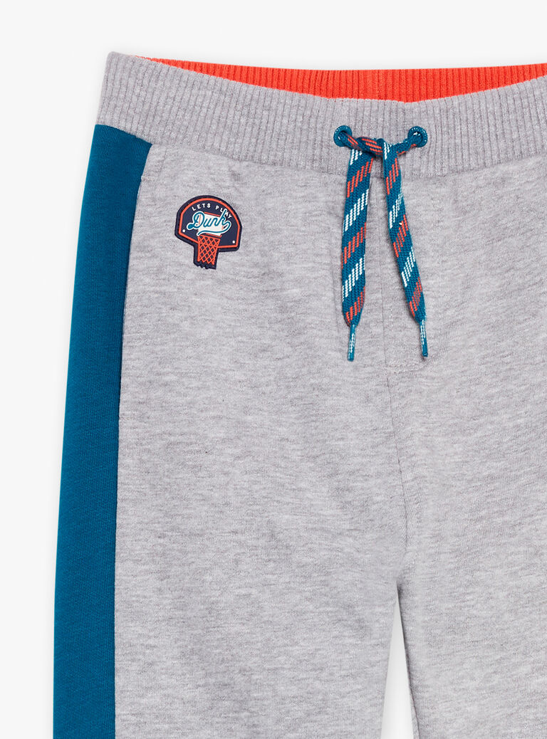 Jogging gris et bleu marine