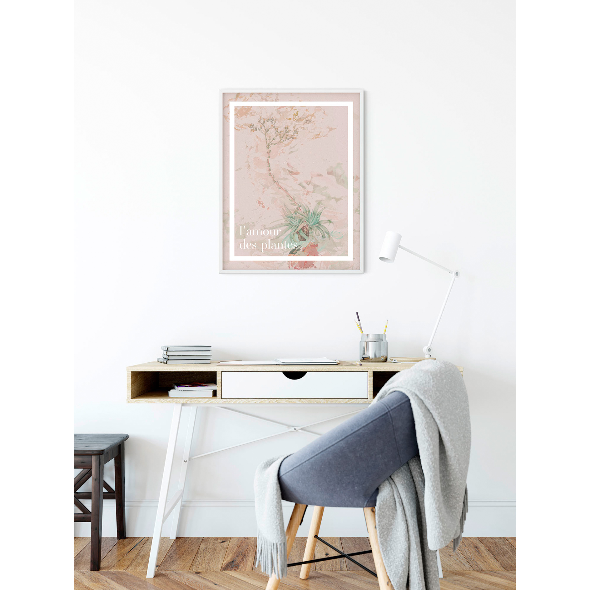 Wandbild L'AMOUR DES PLANTES - 50x70 cm