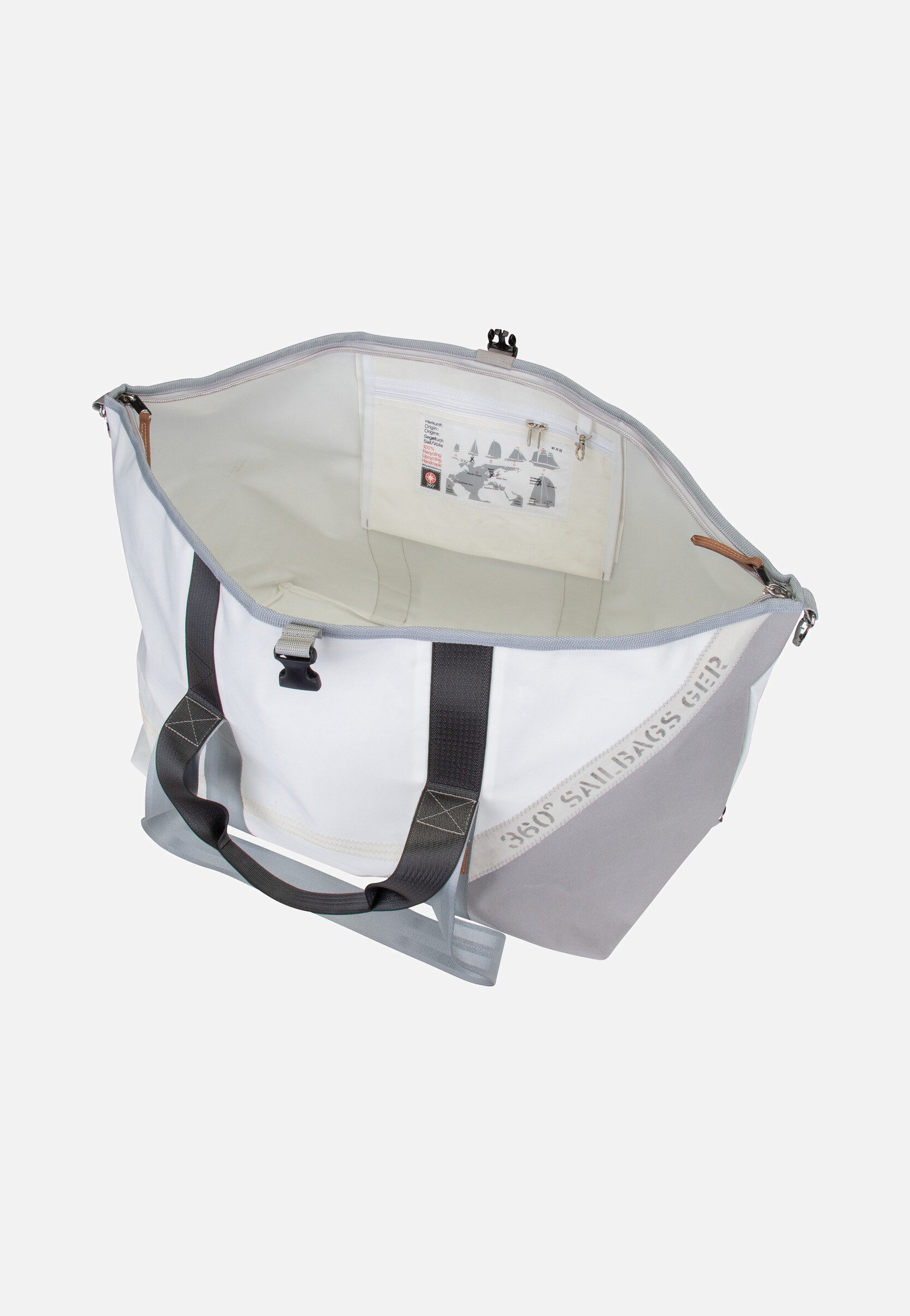 Kutter XL Stencil-Weiß/Grau - Dufflebag