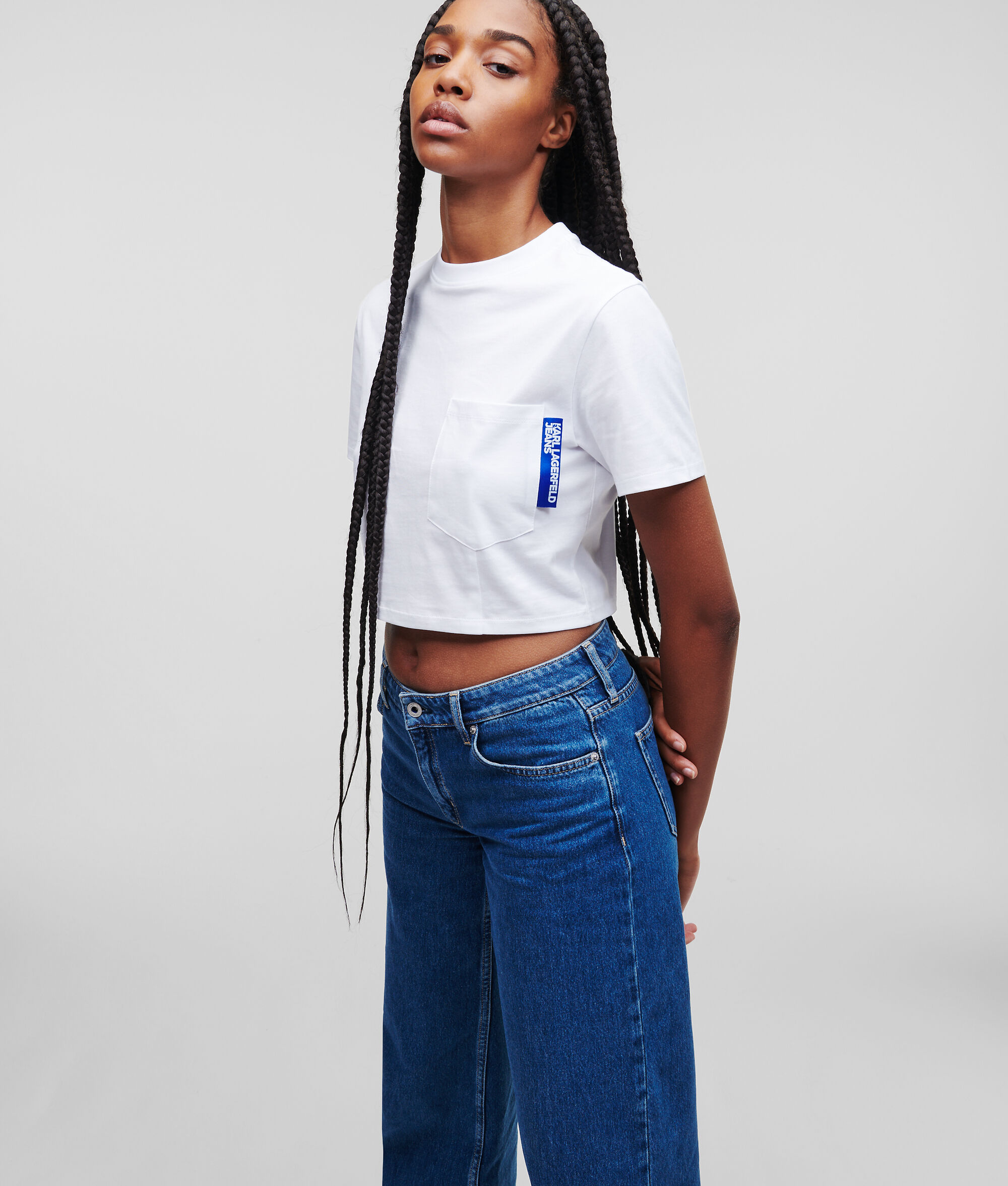 T-SHIRT MANCHES COURTES KLJ CROPPED