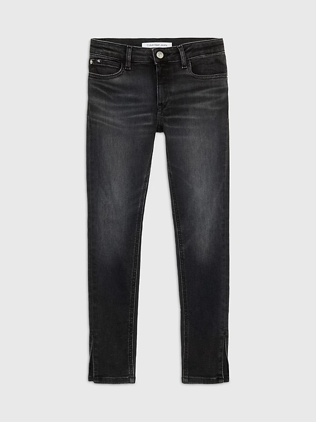 Calça jeans skinny com risvolto