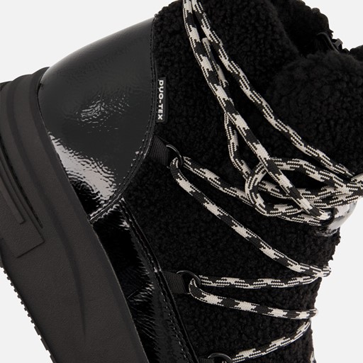Tamaris Winterboots zwart Textiel