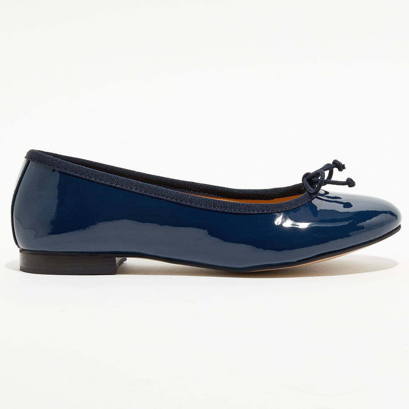 Quartier Latin Ballerines en Cuir verni Jeanne bleu marine