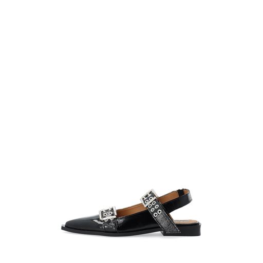 Bianco BIAVictoria Slingback Ballerinasko, Black Nappalak, 41