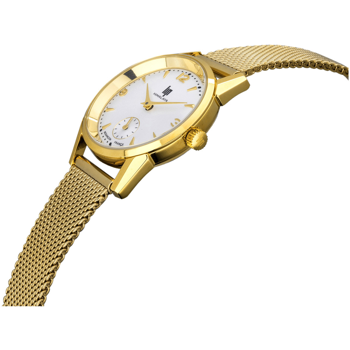 Montre Lip femme acier doré
