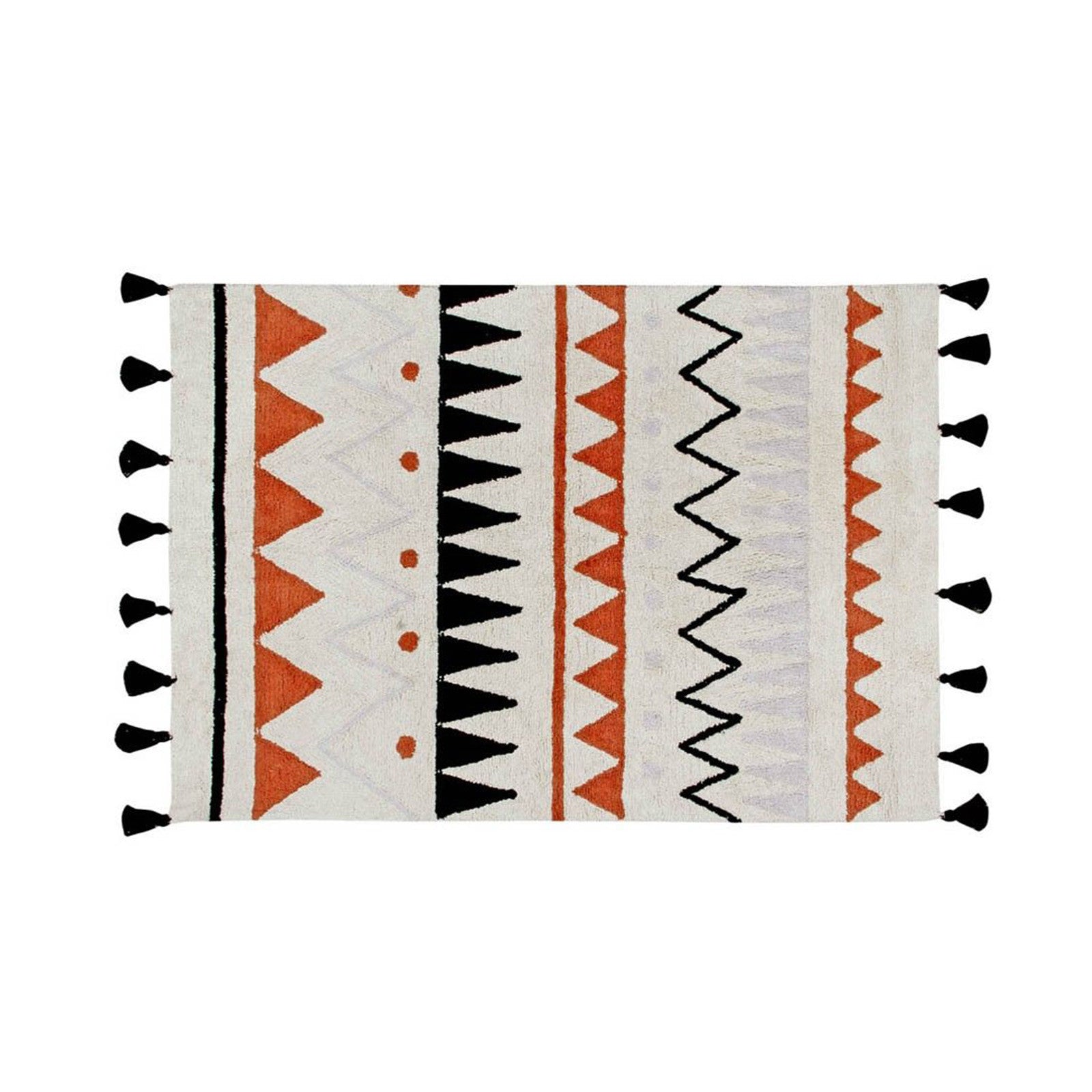 Teppich Azteca Natural-Terracota -L