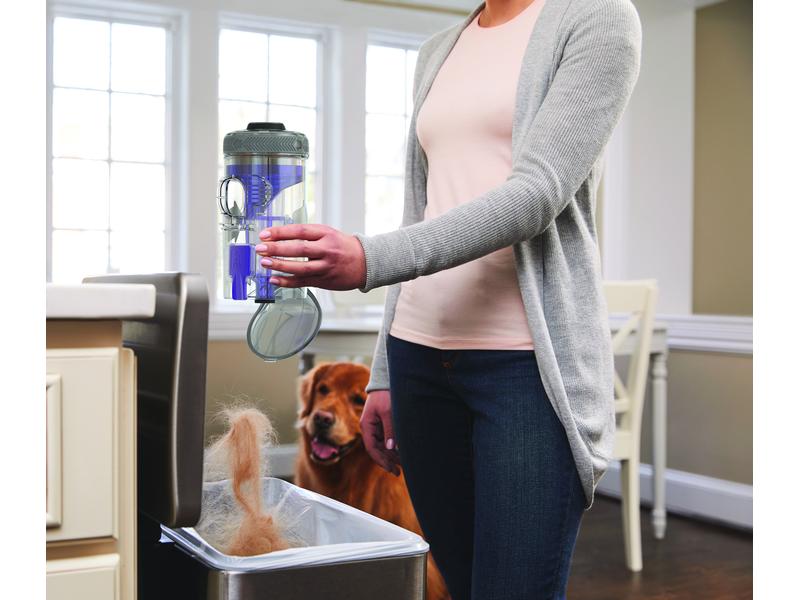BLACK DECKER Akku-Hand- und Stielsauger Pet 4 in 1 Lila/Wei Akku-Stielsauger mit LED-Arbeitslich