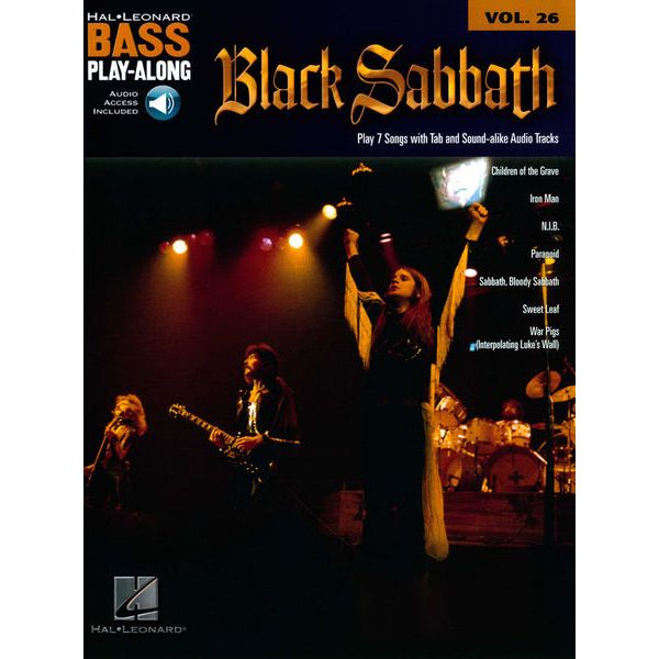 Hal Leonard Black Sabbath Bass Play-Along