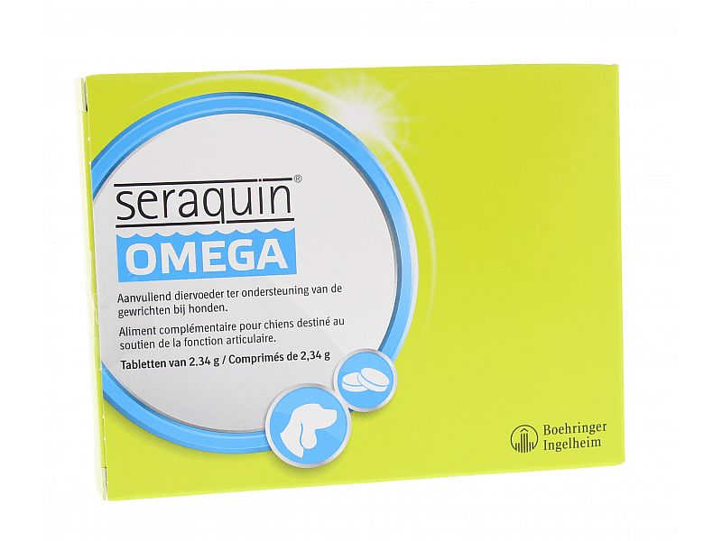 Seraquin Omega Hond – 60 Tabletten | Gewrichtssupplement met Omega 3