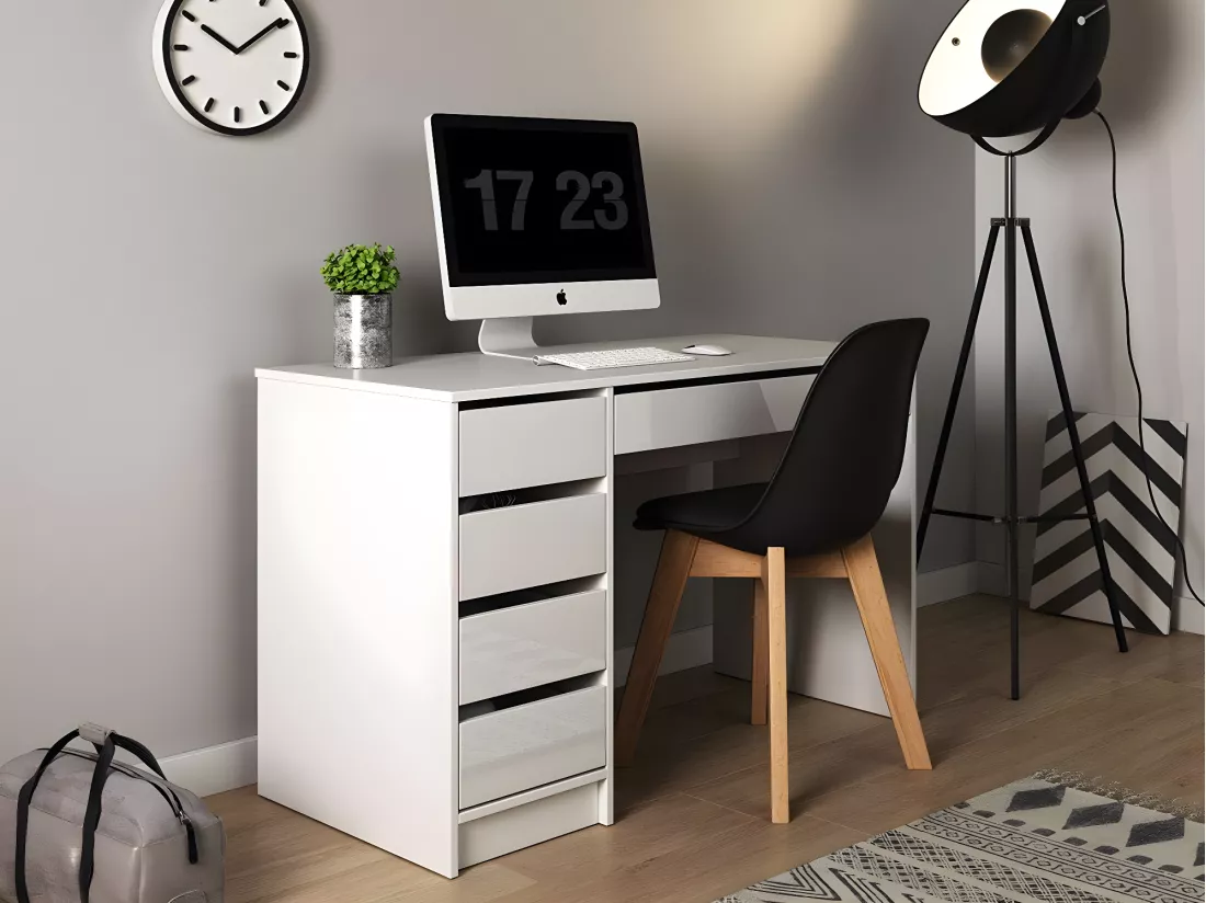 Bureau Blanc 120 X 75 X 55 Cm (lxhxp)