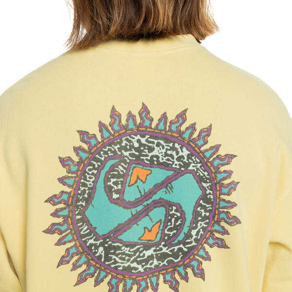 Sweatshirt QUIKSILVER SPIN CYCLE CREW OTLR MELLOW YELLOW