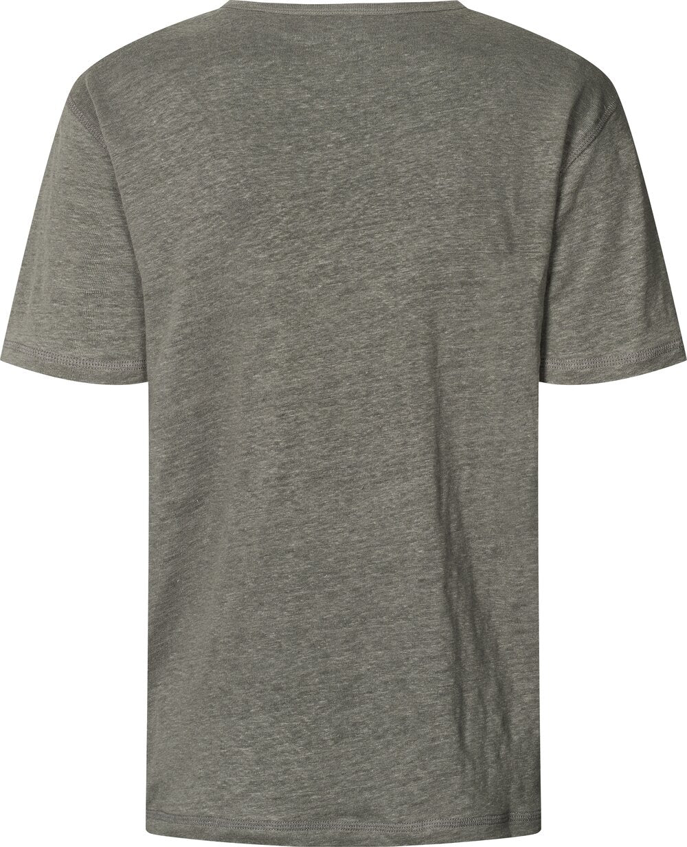 Gai+Lisva  Nynne S/S hør t-shirt - Gargoyle