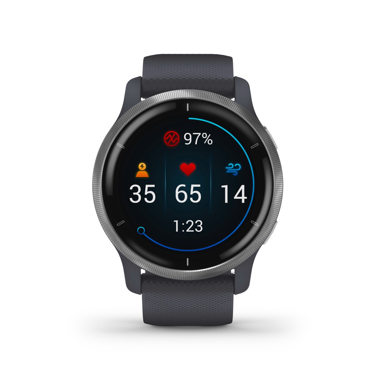 Garmin VENU 2 Granitblau/Silber