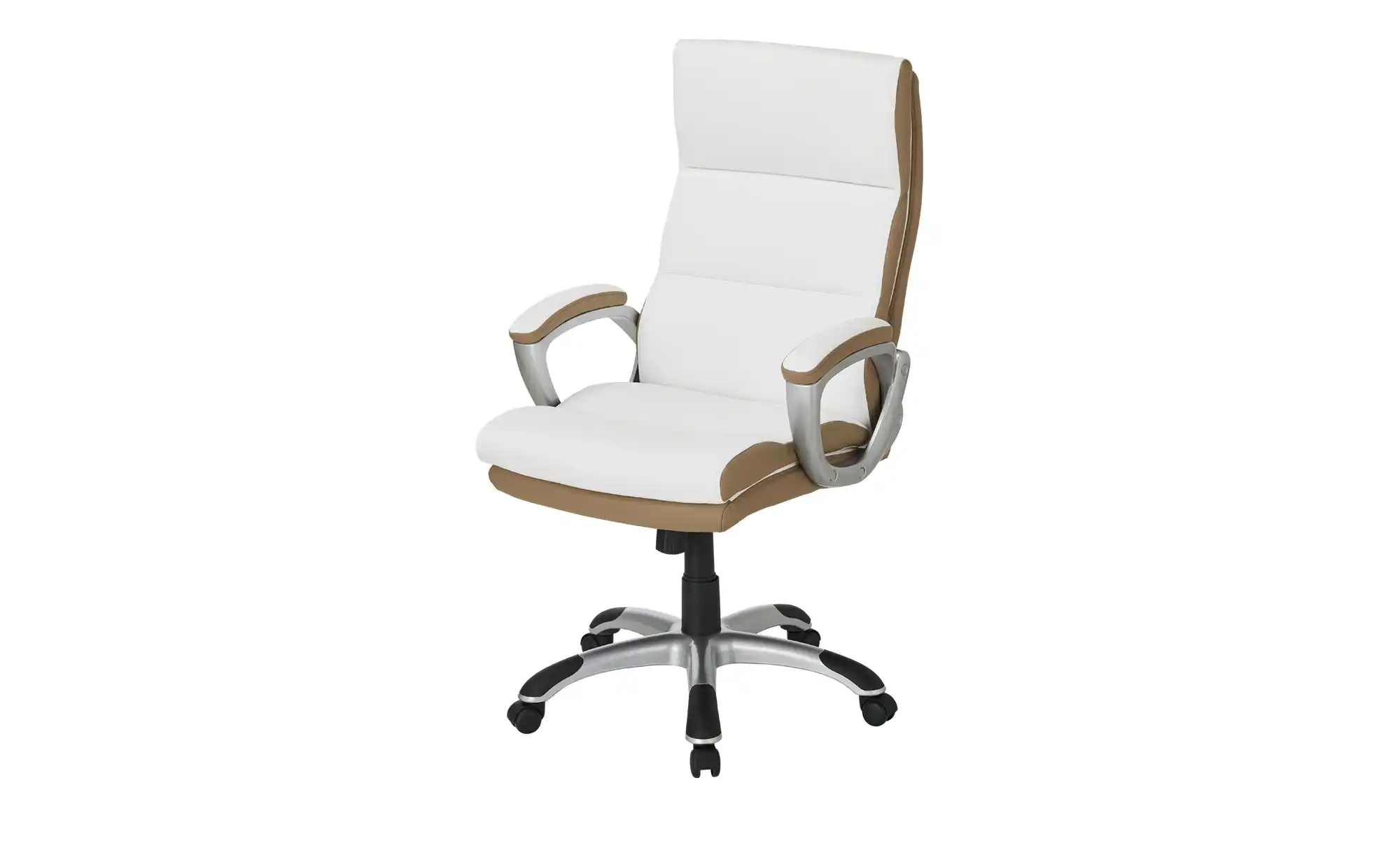 Chefsessel beige & weiß Weißach 2