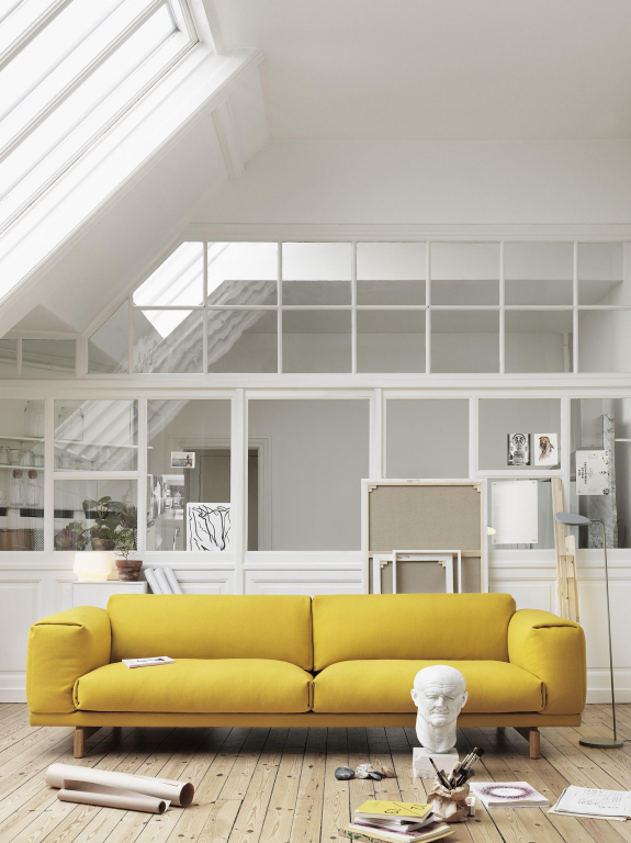 Muuto Leaf vloerlamp LED koper bruin