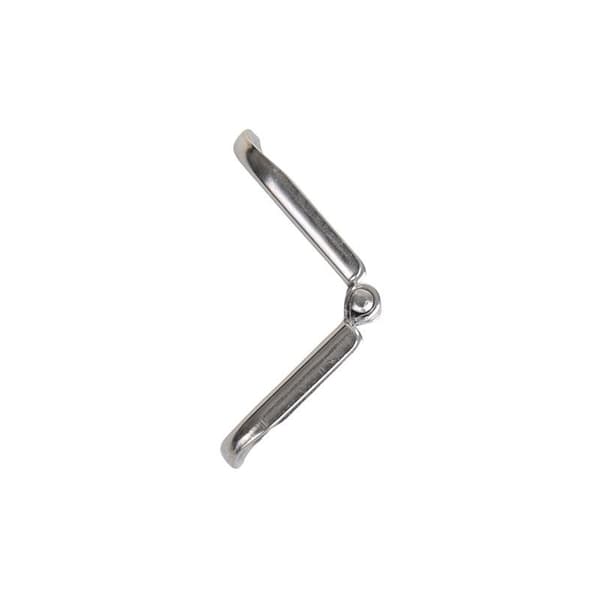 Hengsel. 60x39 mm. V4A RVS AISI 316. 4 hull