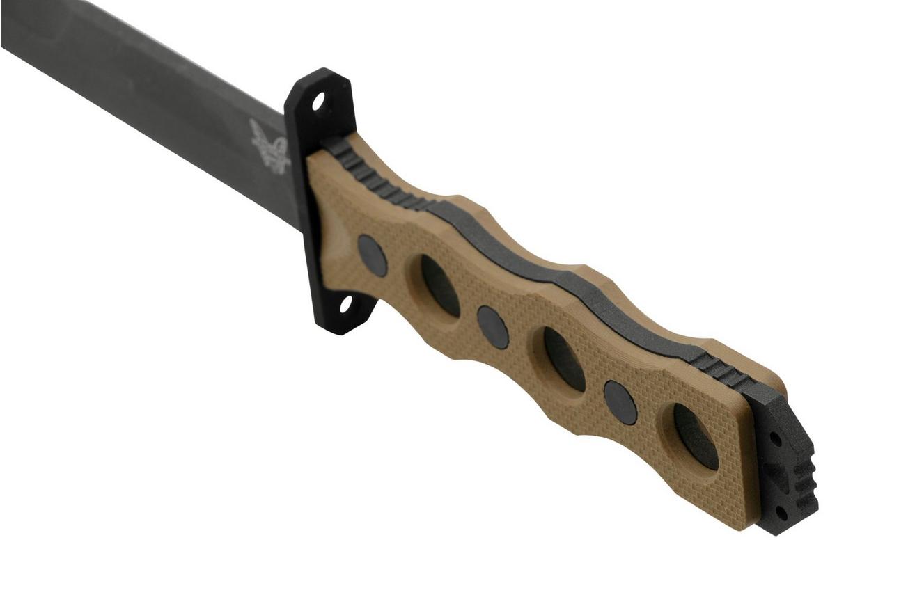 Benchmade SOCP Desert Tan 185BK-1 CPM 3V vaststaand mes, Greg Thompson design