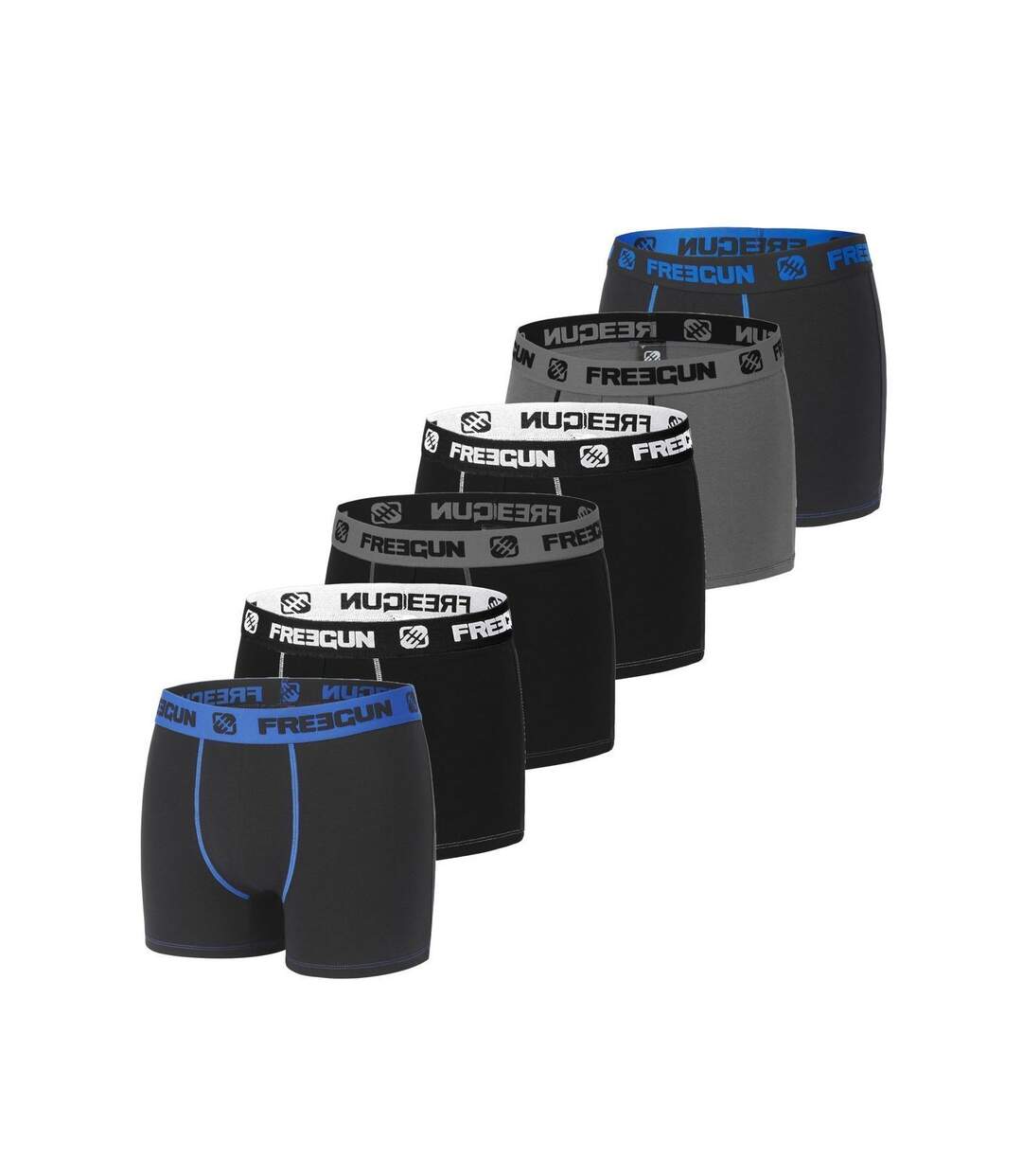 Boxer Homme Coton, Calecon Homme, Ajustement Parfait, Stretch (Lot de 6)