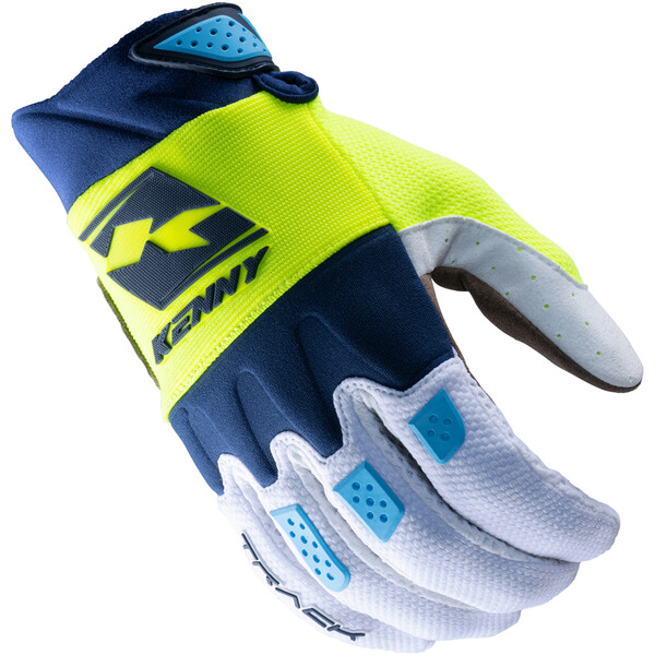 Kenny - Gants Track - 2023 Navy / Jaune fluo