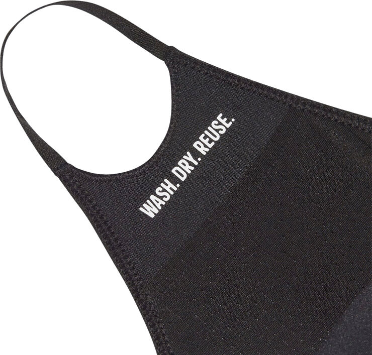 adidas 3-Pack stofmasker, M/L Sort