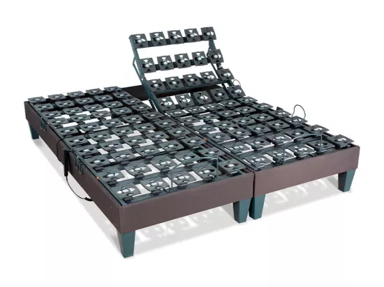 BELLECOUR LITERIE | Jeu de 2 sommiers électriques MONDOR 160x200 cm | Plots