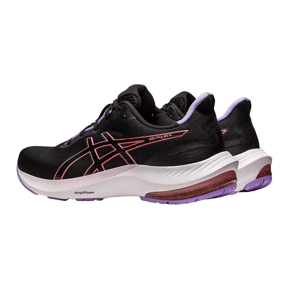 Asics GEL-PULSE 14 - Chaussures running Femme black/papaya