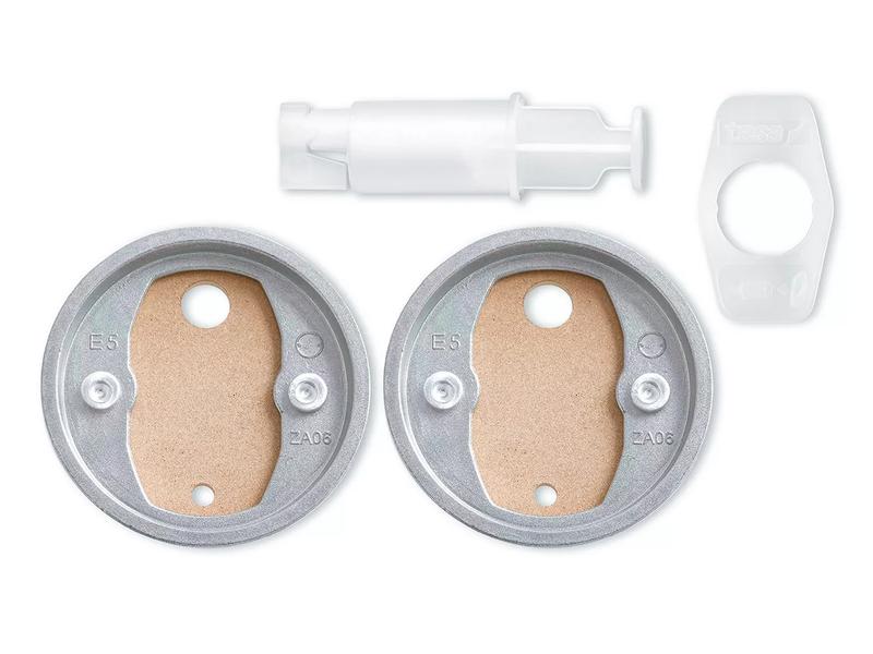tesa Befestigungskit BK20-2, 2 Stück Ersatzbefestigungskit mit Zamakring-Adapter